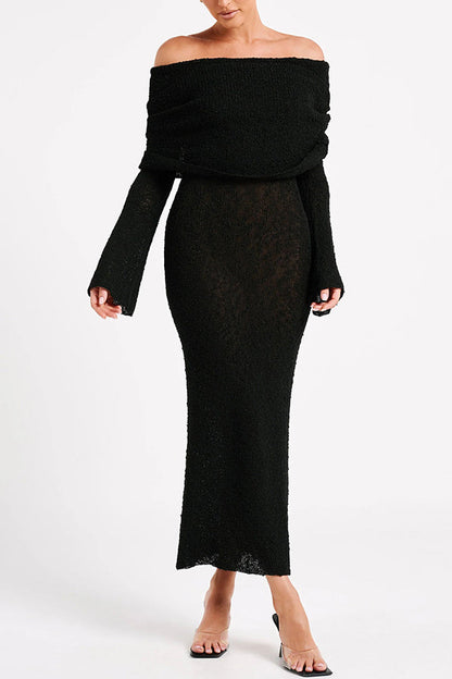 Lina | Maxi Boucle Dress