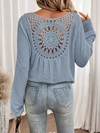 Style | Trendy Knit Sweater with Unique Back