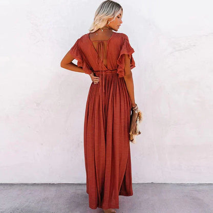 Julie™ | Red Long Beach Dress